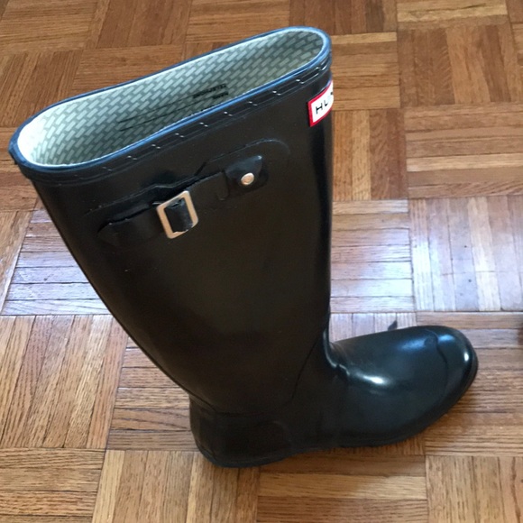 Hunter tall black rain boots - Picture 3 of 3